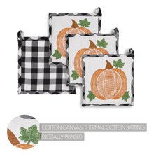 Check Pumpkin Trivet 8x8