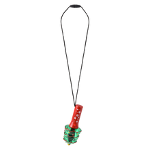 LIGHT UP CHRISTMAS MINI SPINNING WAND NECKLACES 4.5
