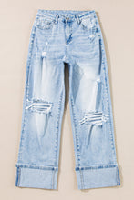 Beau Distressed Straight Jeans