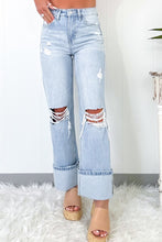 Beau Distressed Straight Jeans