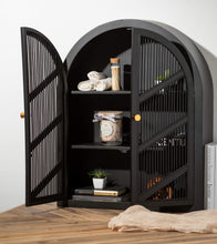 Rattan Arch Wall Cabinet