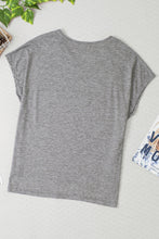 Greenie: V-Neck Short Sleeve T-Shirt