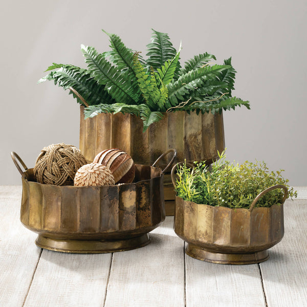 GOLD HANDLED BOWLS SET 3
